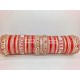 Red and gold bridal chuda with couple names